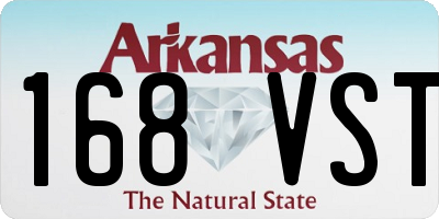 AR license plate 168VST