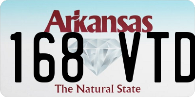 AR license plate 168VTD
