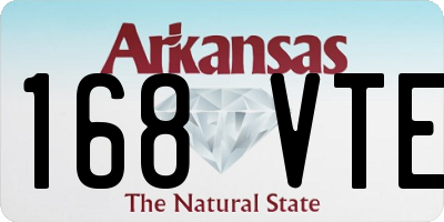 AR license plate 168VTE