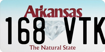 AR license plate 168VTK
