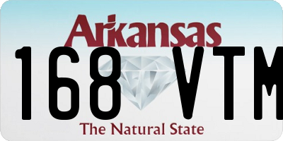 AR license plate 168VTM