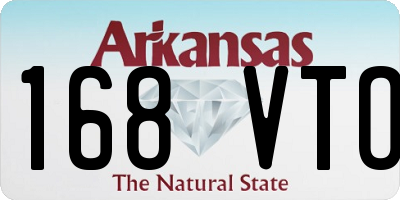 AR license plate 168VTO