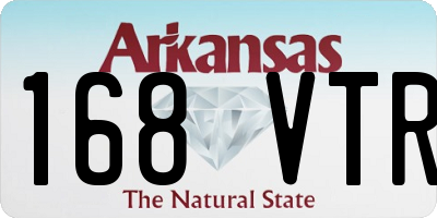 AR license plate 168VTR