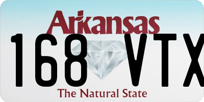 AR license plate 168VTX