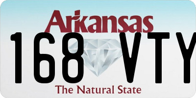 AR license plate 168VTY