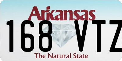 AR license plate 168VTZ