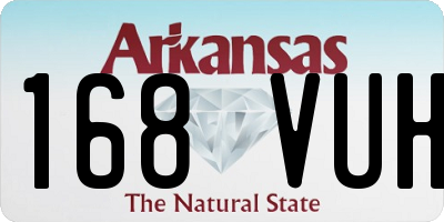 AR license plate 168VUH