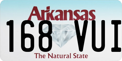 AR license plate 168VUI