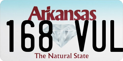 AR license plate 168VUL