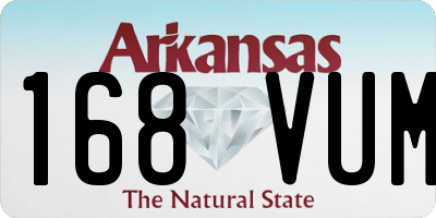 AR license plate 168VUM