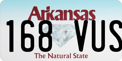 AR license plate 168VUS