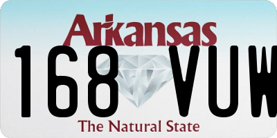 AR license plate 168VUW
