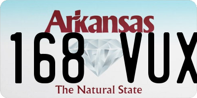 AR license plate 168VUX