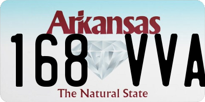 AR license plate 168VVA