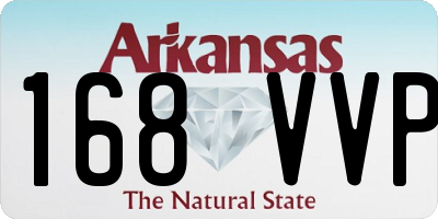 AR license plate 168VVP