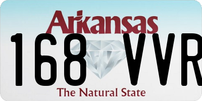 AR license plate 168VVR