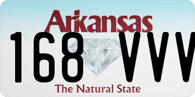 AR license plate 168VVV
