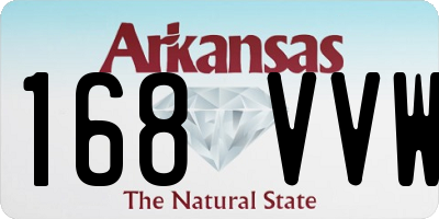 AR license plate 168VVW