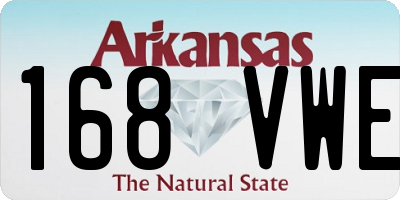 AR license plate 168VWE