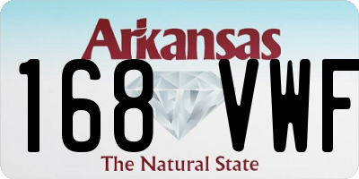 AR license plate 168VWF