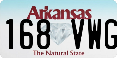 AR license plate 168VWG