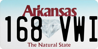 AR license plate 168VWI