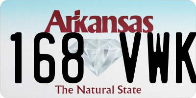 AR license plate 168VWK