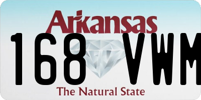 AR license plate 168VWM