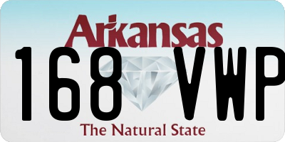 AR license plate 168VWP