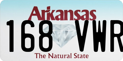 AR license plate 168VWR