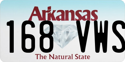 AR license plate 168VWS