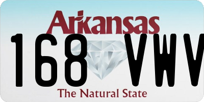AR license plate 168VWV