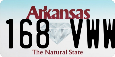 AR license plate 168VWW