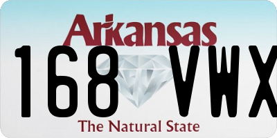 AR license plate 168VWX