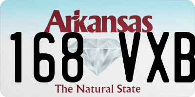 AR license plate 168VXB