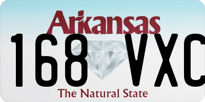 AR license plate 168VXC