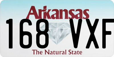 AR license plate 168VXF