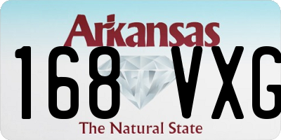 AR license plate 168VXG