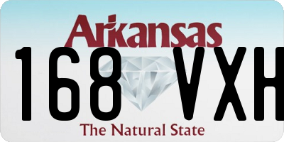 AR license plate 168VXH