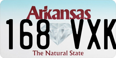 AR license plate 168VXK