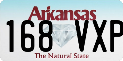 AR license plate 168VXP