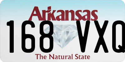 AR license plate 168VXQ