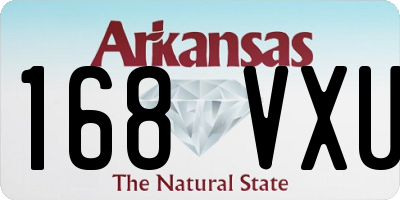 AR license plate 168VXU