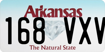 AR license plate 168VXV
