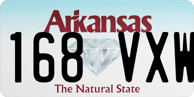 AR license plate 168VXW