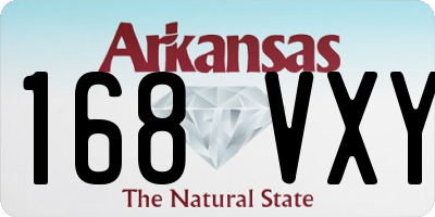 AR license plate 168VXY
