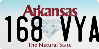 AR license plate 168VYA