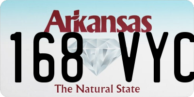 AR license plate 168VYC