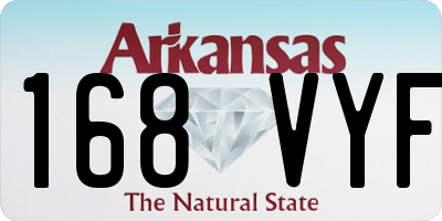AR license plate 168VYF