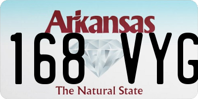 AR license plate 168VYG